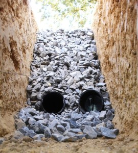 Typical Cross-Section of a French Drain